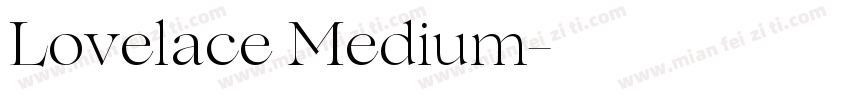 Lovelace Medium字体转换